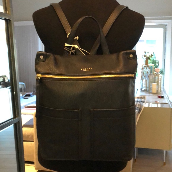 radley black backpack